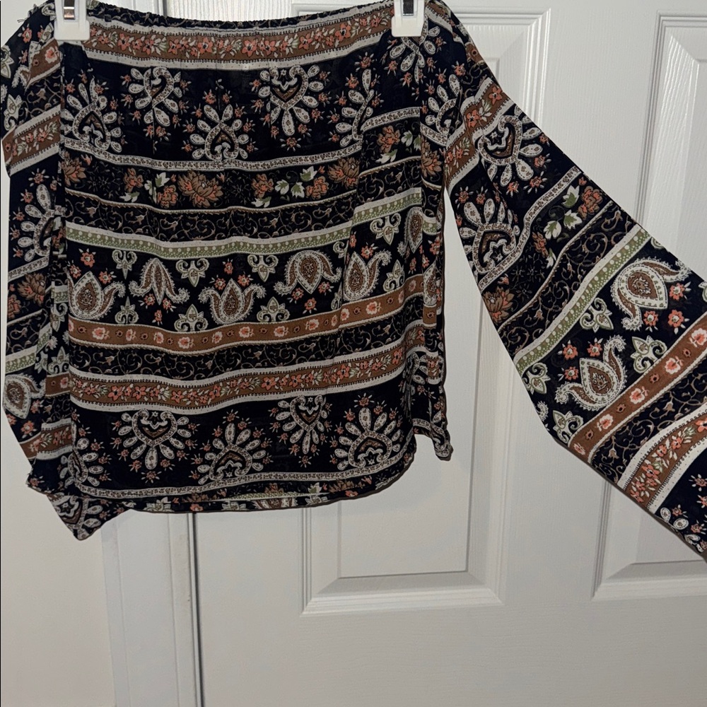 Bohemian Long Sleeve Blouse